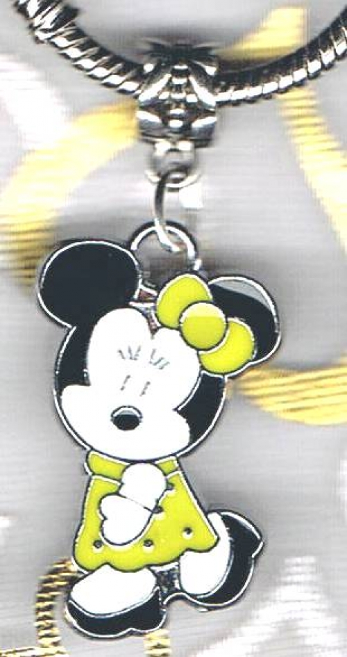 Minnie Mouse Yellow Bow European Charm