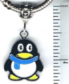 Penguin W/Blue Scarf European Charm