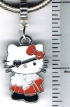 Hello Kitty Pirate Red European Charm