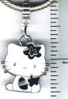 Hello Kitty Star Black European Charm