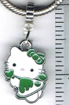 Hello Kitty Green Angel European Charm