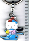 Hello Kitty Blue Ski European Charm