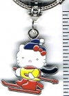 Hello Kitty Red Ski European Charm