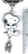 Snoopy Crystal Love European Charm