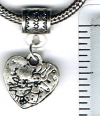 Playful Pair Heart European Charm