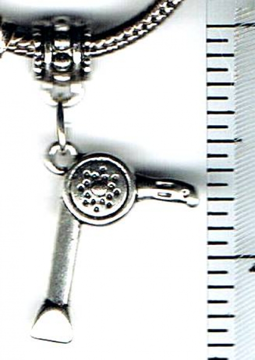 Silver Hair Dryer European Charm