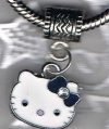 Hello Kitty White Face European Charm