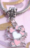 Hello Kitty Hearts European Charm