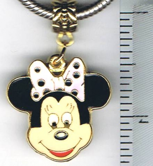 Minnie Mouse Bow Face European Charm