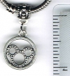 Mickey Mouse Silver Logo European Charm