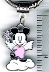 Mickey Mouse Snow Angel Fuschia European Charm