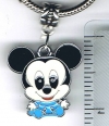 Mickey Mouse Pie Eyed Blue European Charm