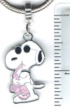 Snoopy 'Joe Cool' Pink European Charm