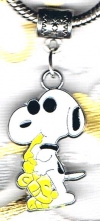 Snoopy 'Joe Cool' Yellow European Charm