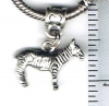 3D Zebra European Charm